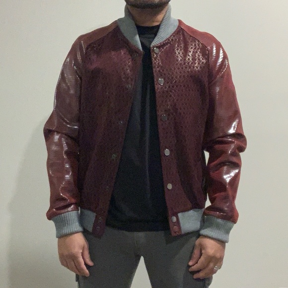 Mr. Nieves Men’s Suede Varsity Jacket - Picture 2 of 10